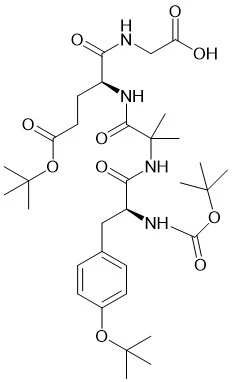 Boc-TyrtBu-Aib-GluOtBu-Gly-OH